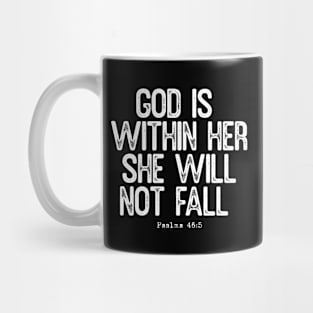 Inspirational Christian Message Faith and Empowerment Mug